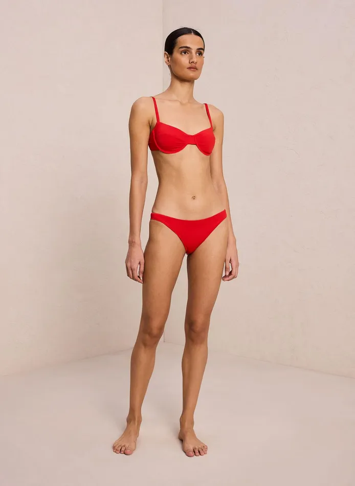 Women Swim ALC Amber Bikini Bottom Vibrant Red