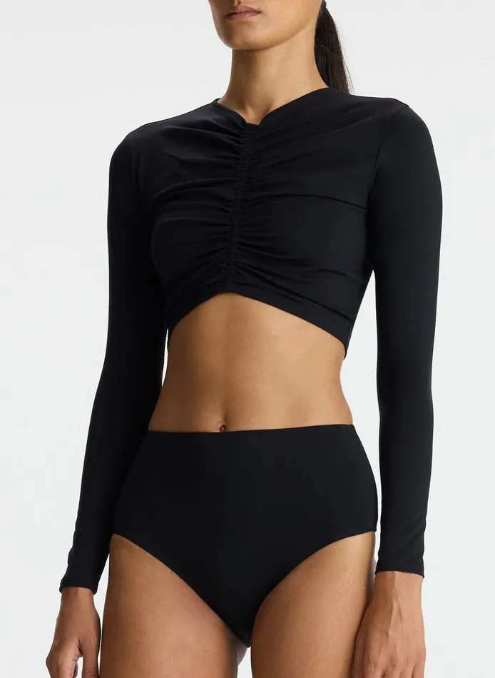 Women Swim ALC Ansel Longsleeve Rashguard Black