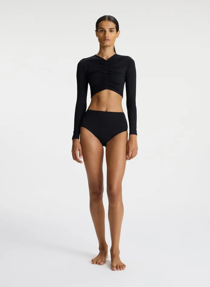 Women Swim ALC Ansel Longsleeve Rashguard Black