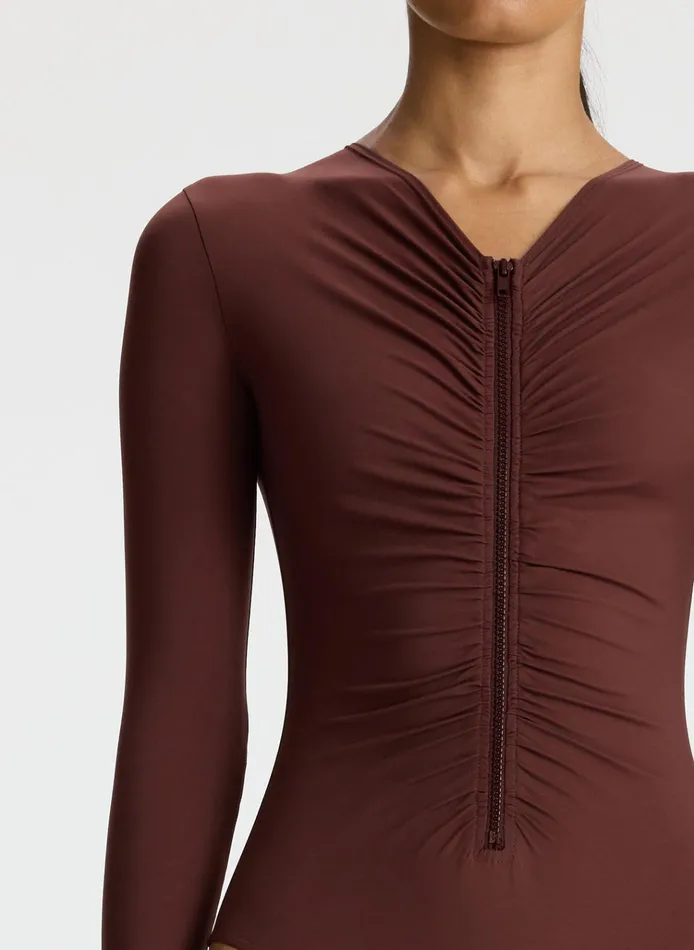 Women Swim ALC Ansel Swimsuit Carob