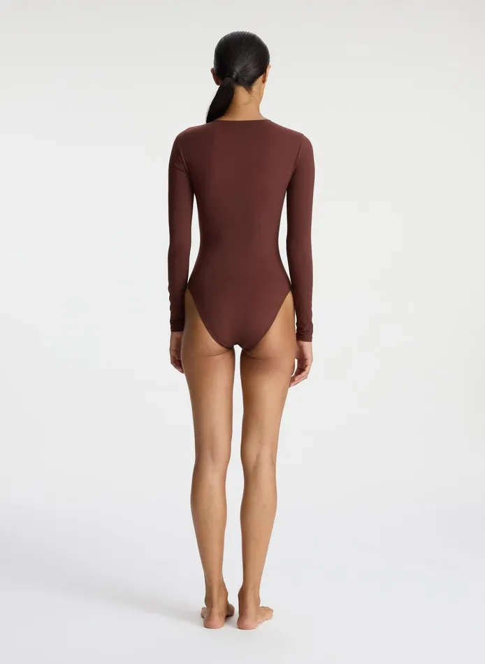 Women Swim ALC Ansel Swimsuit Carob