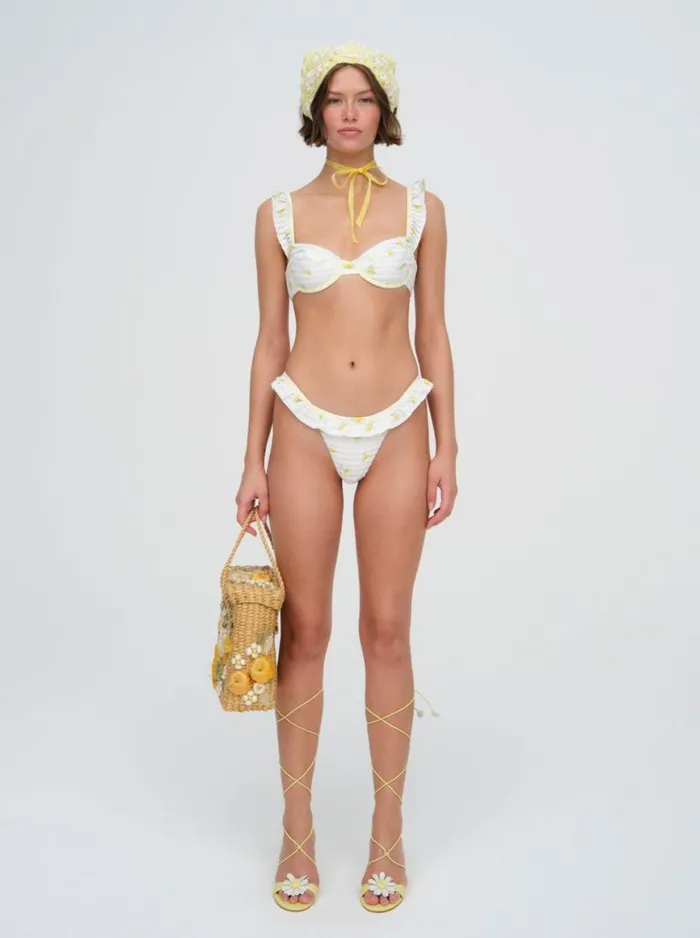 Women Swim For Love and Lemons Lilia Underwire Bikini Top White Women Swim For Love and Lemons Lilia Underwire Bikini Top White