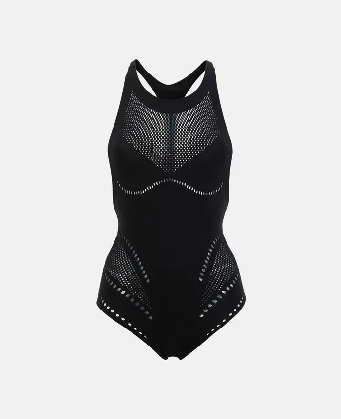Women Swimwear Stella McCartney Stellawear Graphic Bodysuit Black