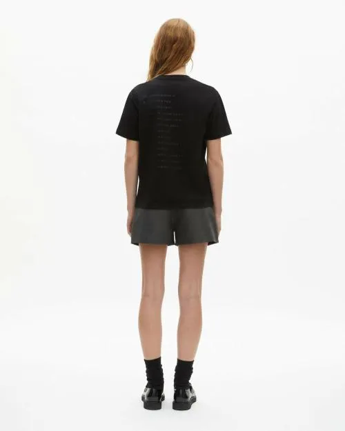 Women Tshirts The Kooples Black And Leopard Print What Is TShirt Black