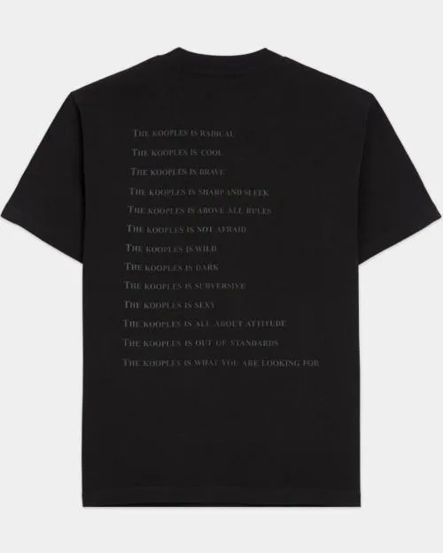 Women Tshirts The Kooples Black And Leopard Print What Is TShirt Black