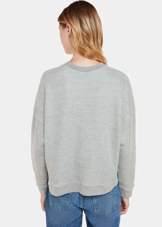 Women TShirts Whistles Grey Merci Logo Sweat