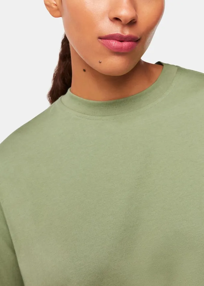 Women TShirts Whistles Khaki Relaxed Tee