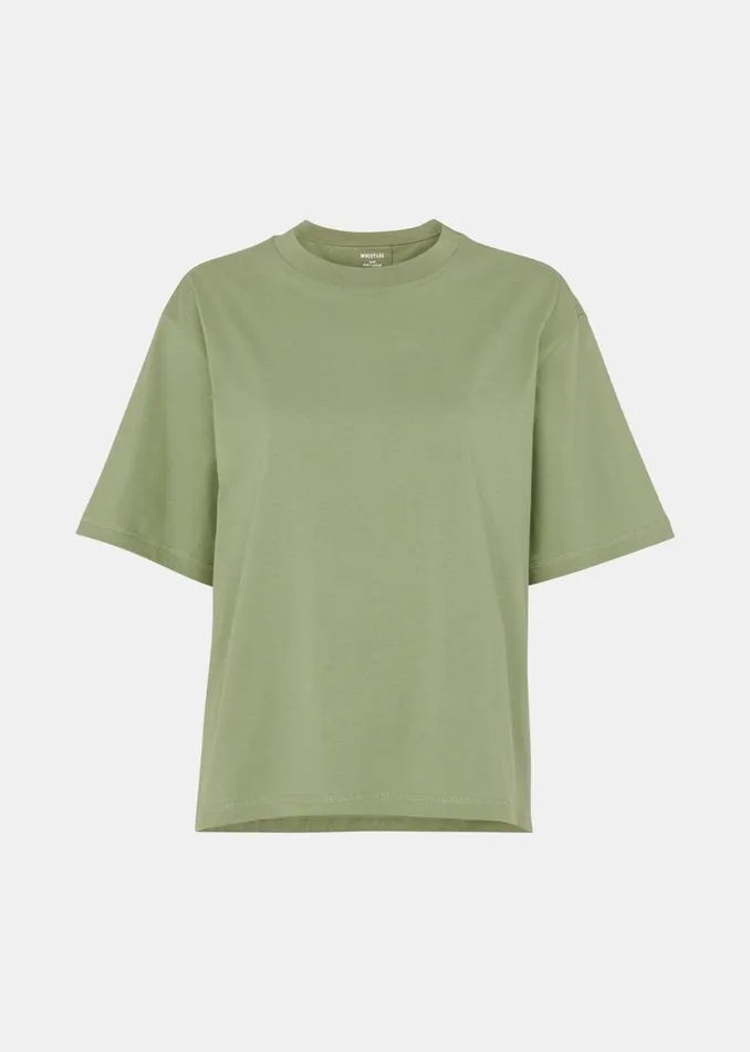 Women TShirts Whistles Khaki Relaxed Tee