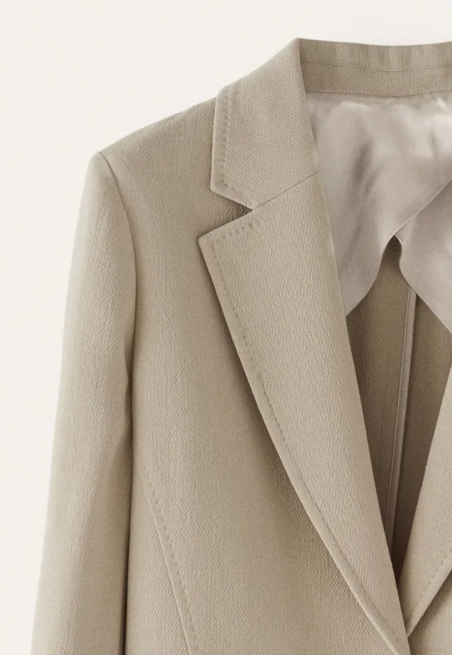 Women Tailored Blazer Pale Natural Poetry Fashion Jackets and Coats