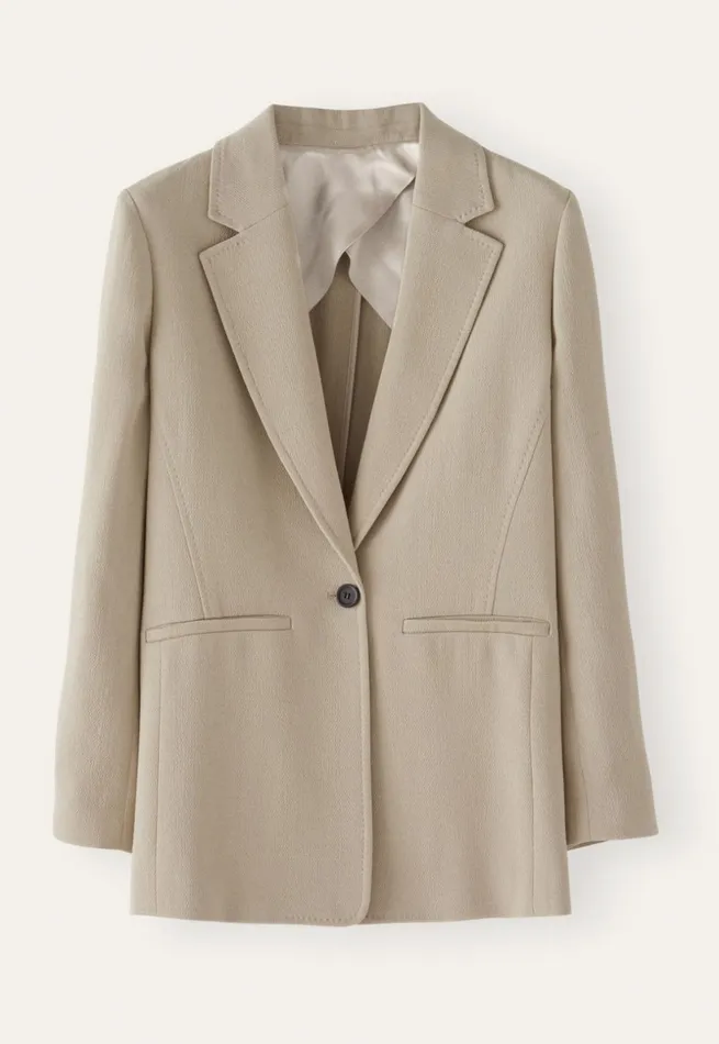 Women Tailored Blazer Pale Natural Poetry Fashion Jackets and Coats