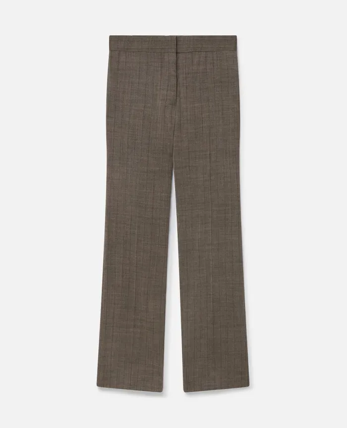 Women Tailoring Stella McCartney Pinstripe MidRise StraightLeg Wool Trousers Pinstripe Women Tailoring Stella McCartney Pinstripe MidRise StraightLeg Wool Trousers Pinstripe