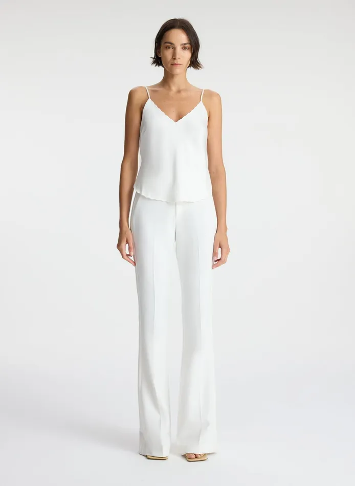 Women Tees and Tanks ALC Malia Scalloped Camisole Top White