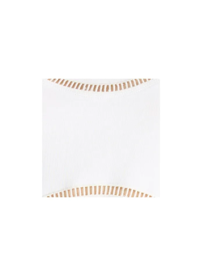 Women Tees and Tanks ALC Wes Cotton Jersey Top White