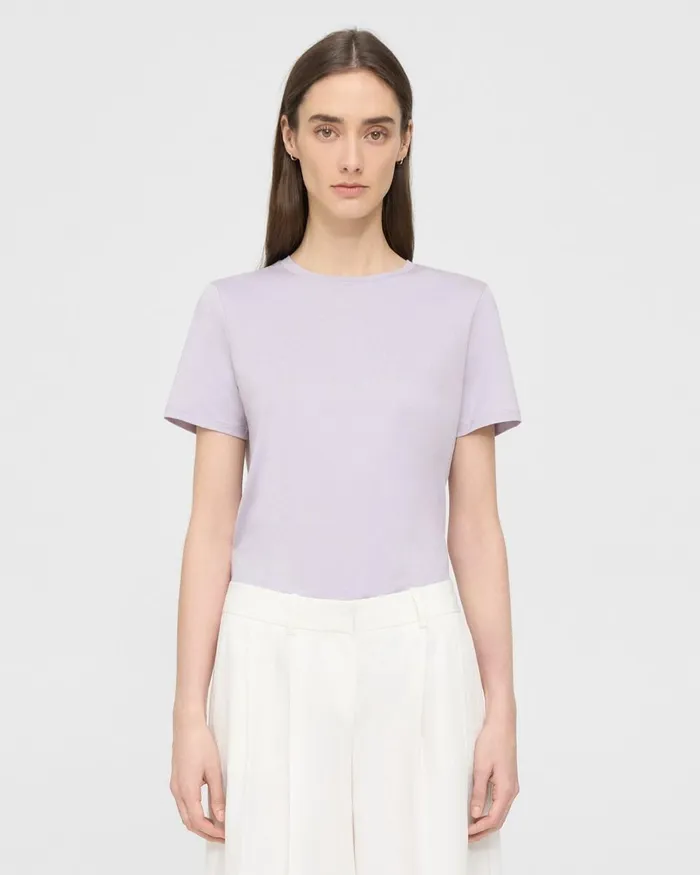Women Theory Suits Easy Tee In Organic Cotton Hydrangea