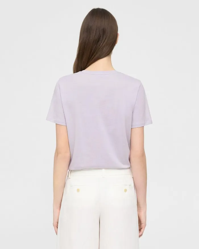 Women Theory Suits Easy Tee In Organic Cotton Hydrangea