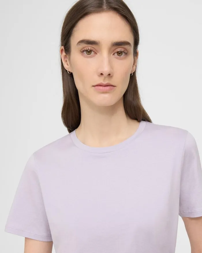 Women Theory Suits Easy Tee In Organic Cotton Hydrangea