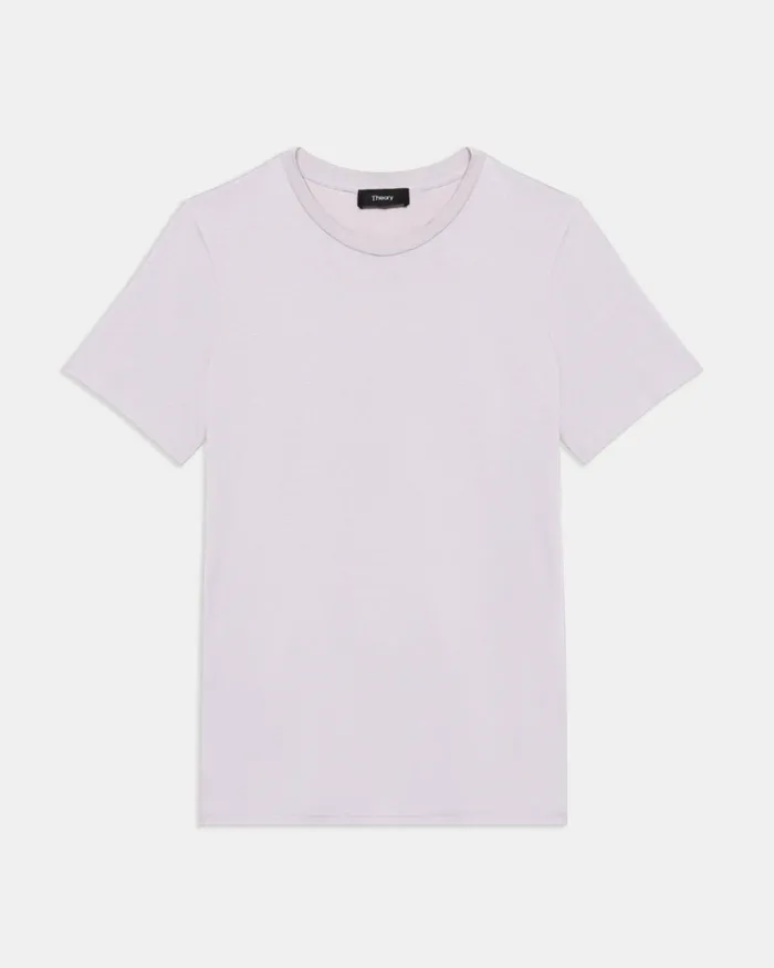 Women Theory Suits Easy Tee In Organic Cotton Hydrangea