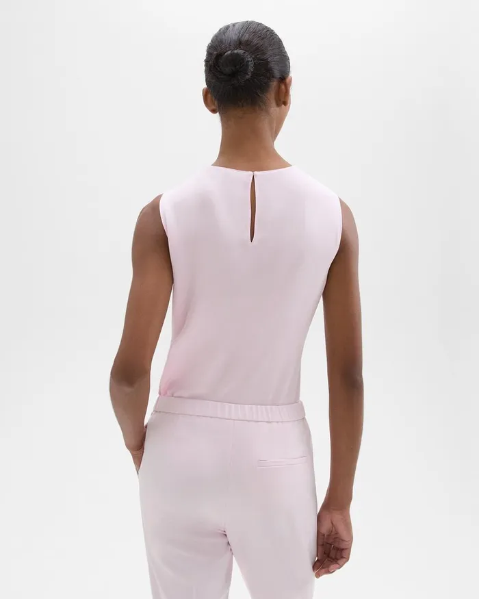 Women Theory Suits Shell Top In Silk Georgette Bloom