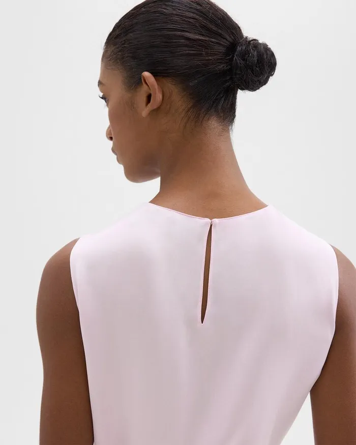 Women Theory Suits Shell Top In Silk Georgette Bloom