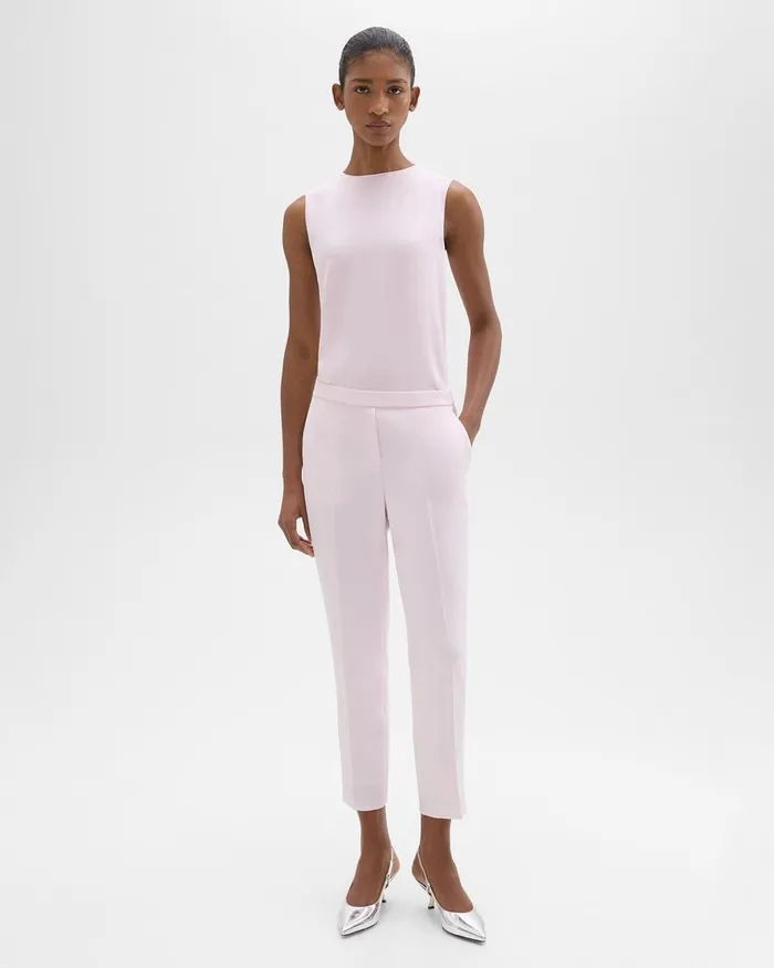 Women Theory Suits Shell Top In Silk Georgette Bloom