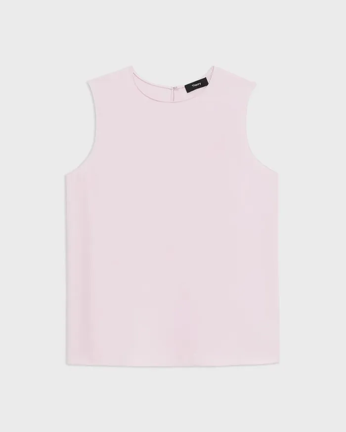 Women Theory Suits Shell Top In Silk Georgette Bloom