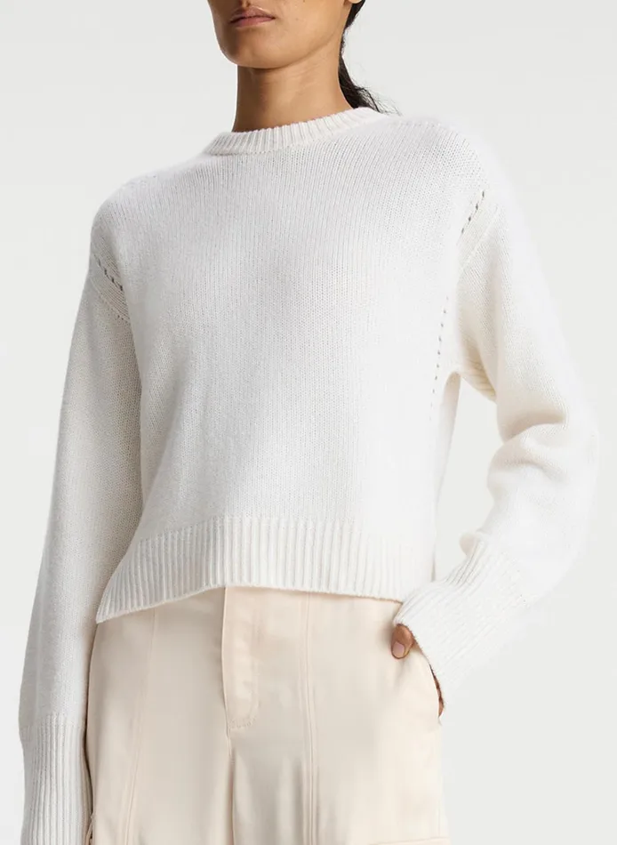 Women Tops ALC Asher Cashmere Sweater Natural