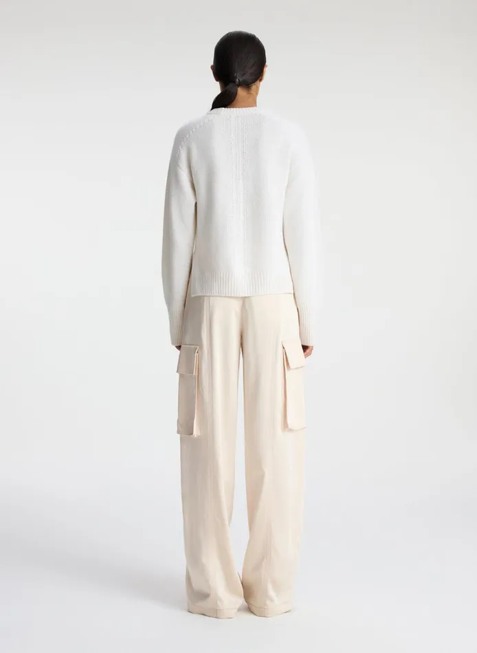 Women Tops ALC Asher Cashmere Sweater Natural