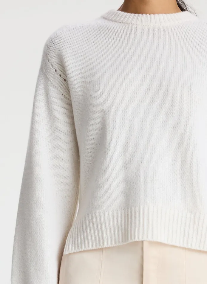 Women Tops ALC Asher Cashmere Sweater Natural