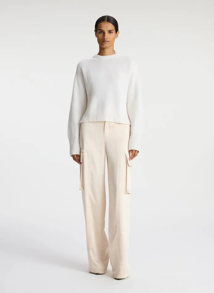 Women Tops ALC Asher Cashmere Sweater Natural