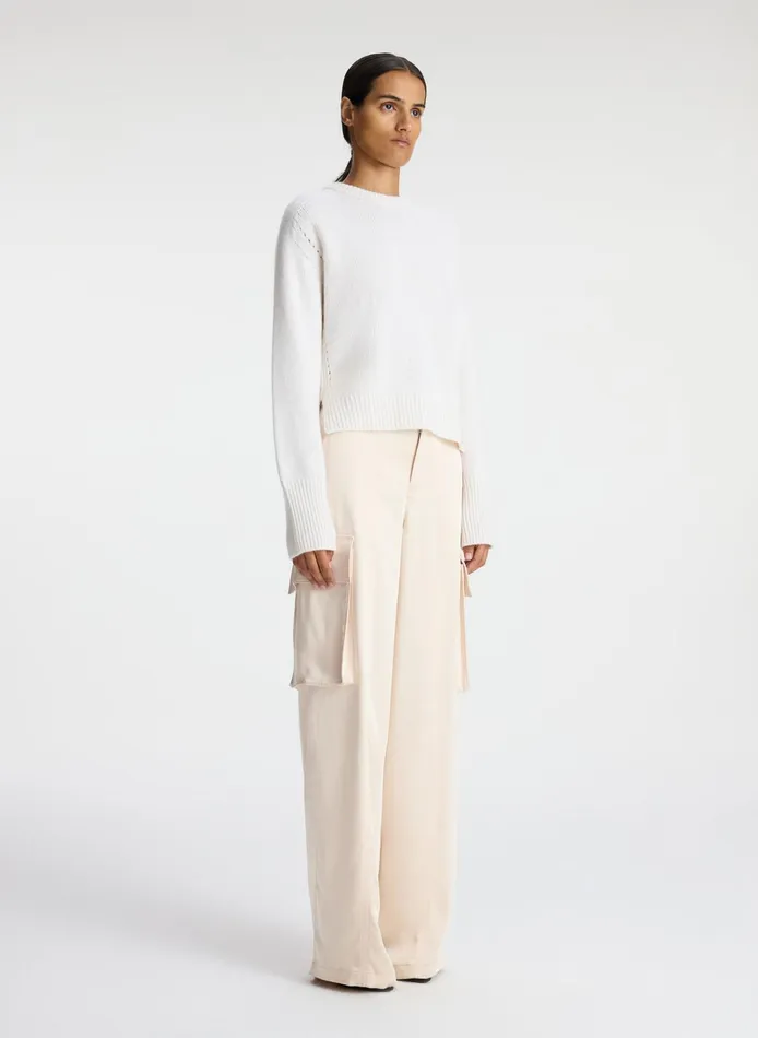 Women Tops ALC Asher Cashmere Sweater Natural