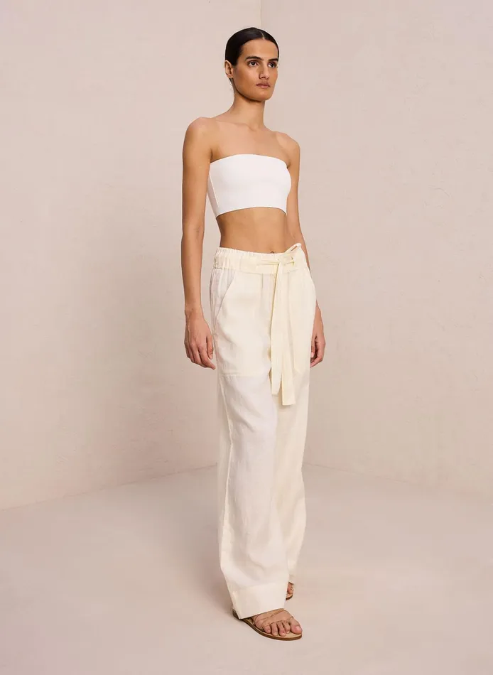 Women Tops ALC Dean Strapless Knit Bra Off White