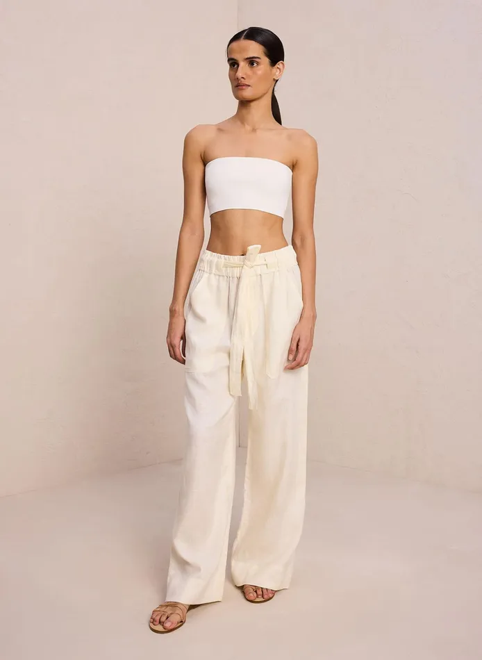 Women Tops ALC Dean Strapless Knit Bra Off White