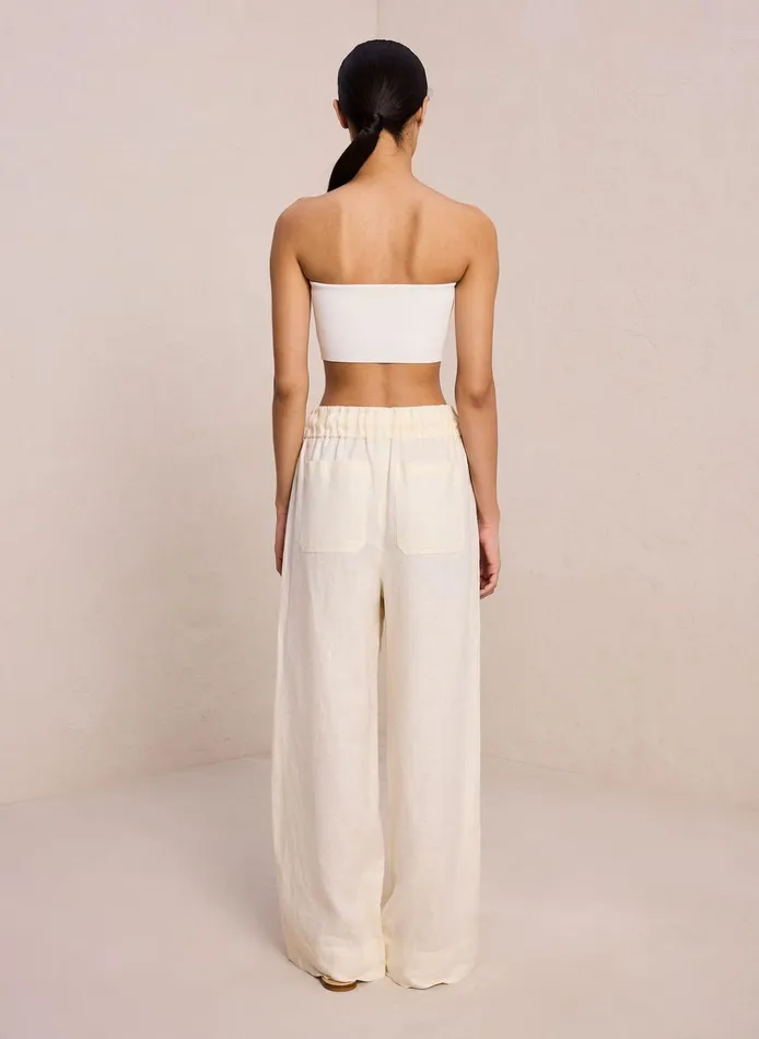 Women Tops ALC Dean Strapless Knit Bra Off White