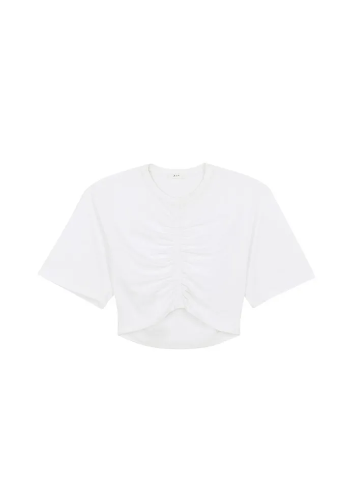 Women Tops ALC Johanna Cotton Jersey Tee White