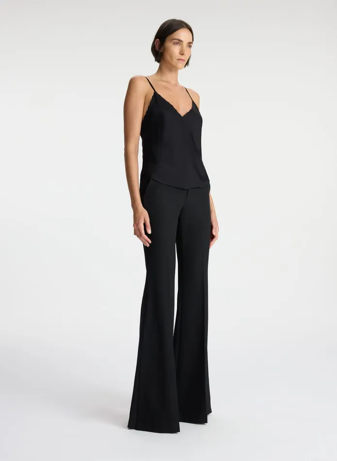 Women Tops ALC Malia Scalloped Camisole Top Black