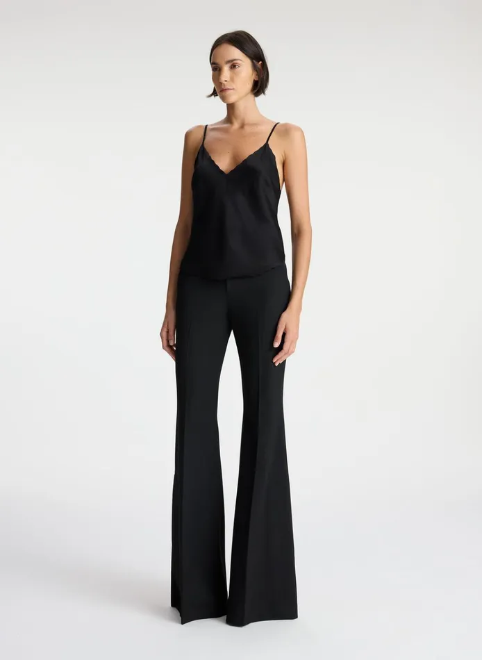 Women Tops ALC Malia Scalloped Camisole Top Black