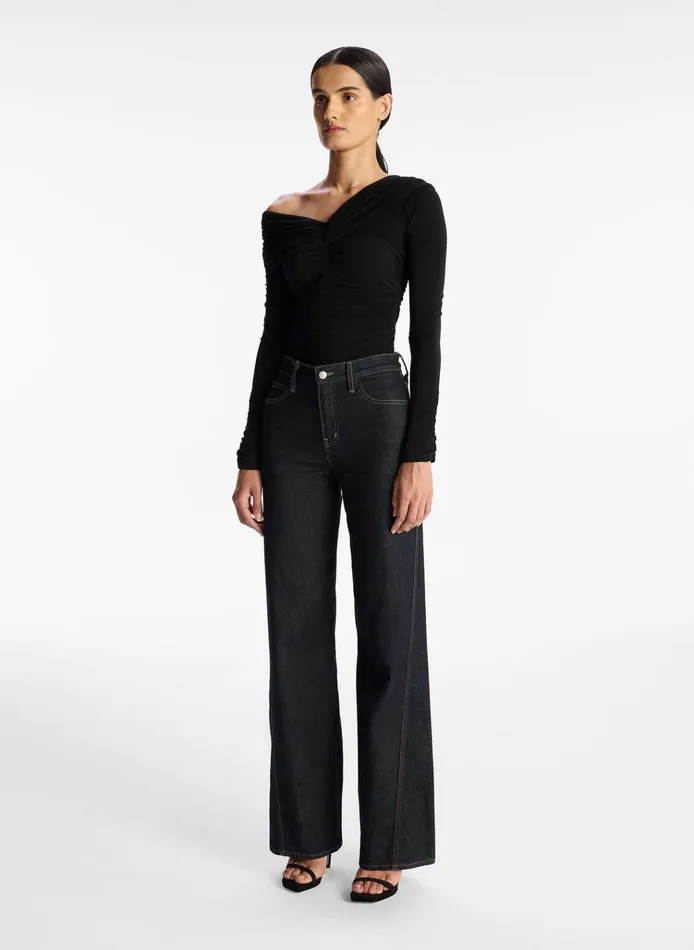 Women Tops ALC Marie Jersey Top Black