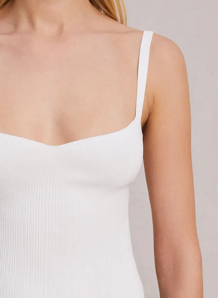 Women Tops ALC Milo Rib Knit Top Off White