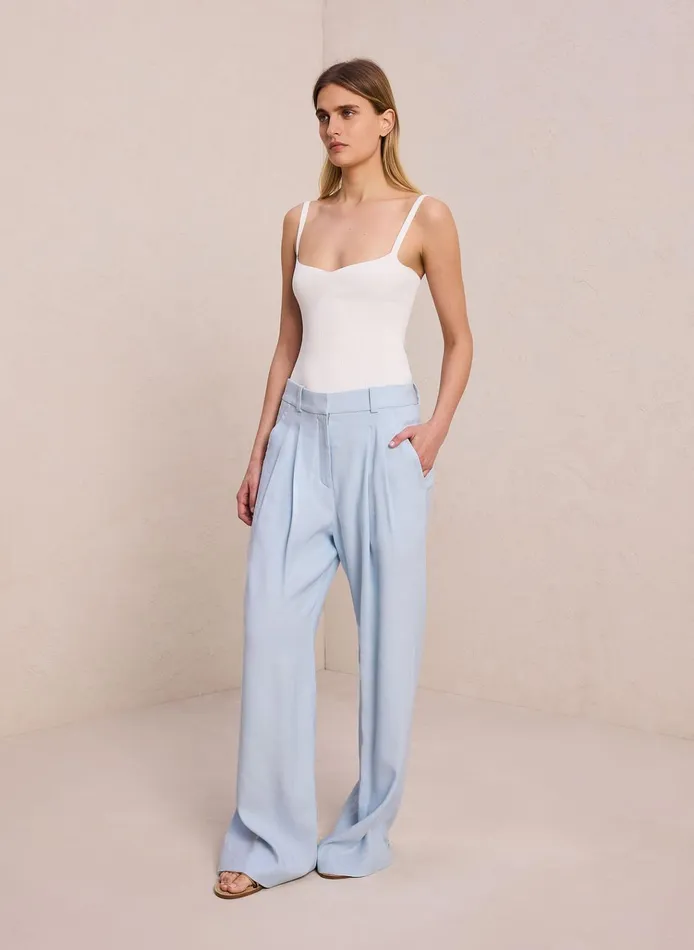 Women Tops ALC Milo Rib Knit Top Off White