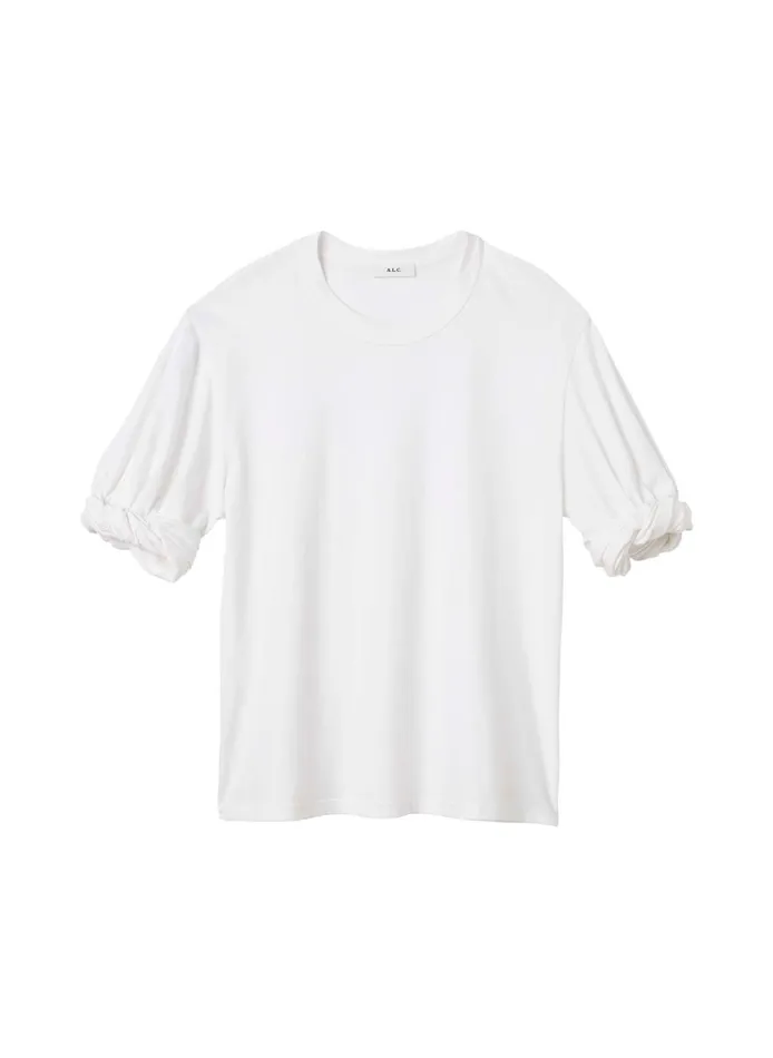 Women Tops ALC Wells Cotton Jersey Tee White