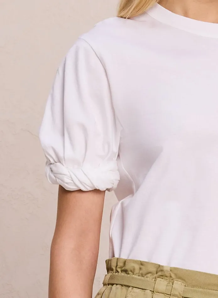 Women Tops ALC Wells Cotton Jersey Tee White