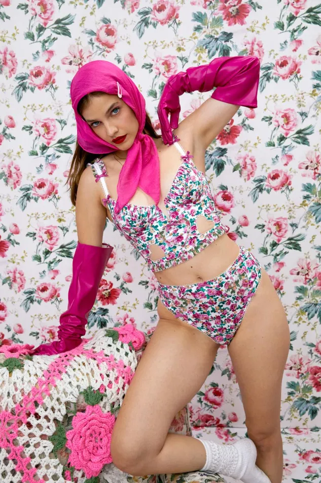 Women Tops For Love and Lemons Heart Bloom Bustier Pink Women Tops For Love and Lemons Heart Bloom Bustier Pink