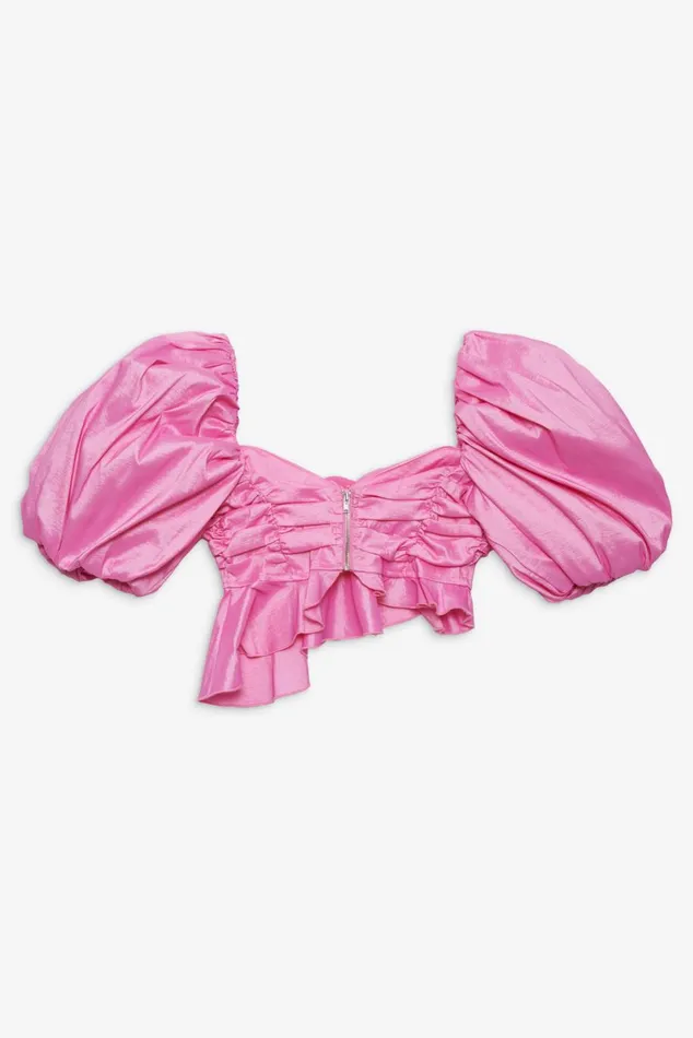Women Tops For Love and Lemons Judith Crop Blouse Pink Women Tops For Love and Lemons Judith Crop Blouse Pink