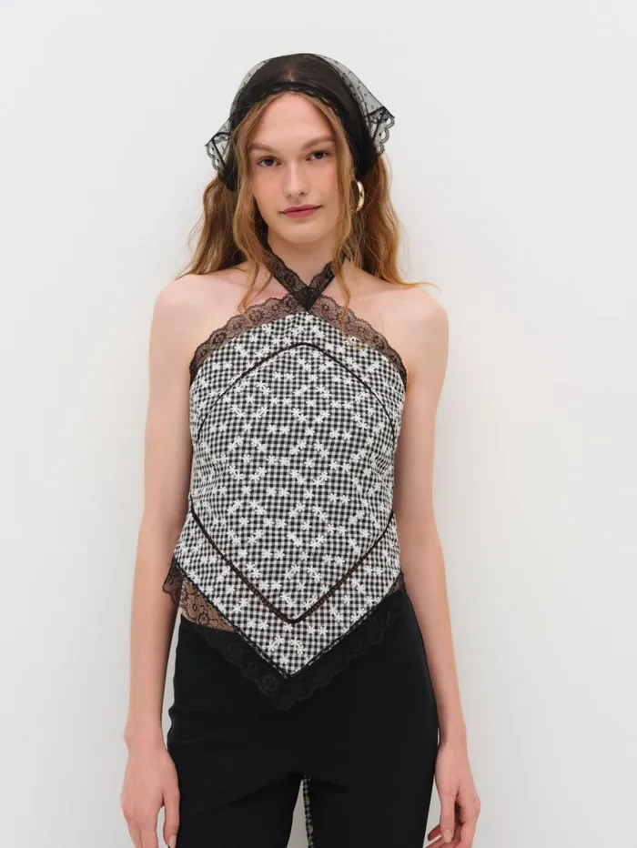 Women Tops For Love and Lemons Mimi Halter Top Black Women Tops For Love and Lemons Mimi Halter Top Black