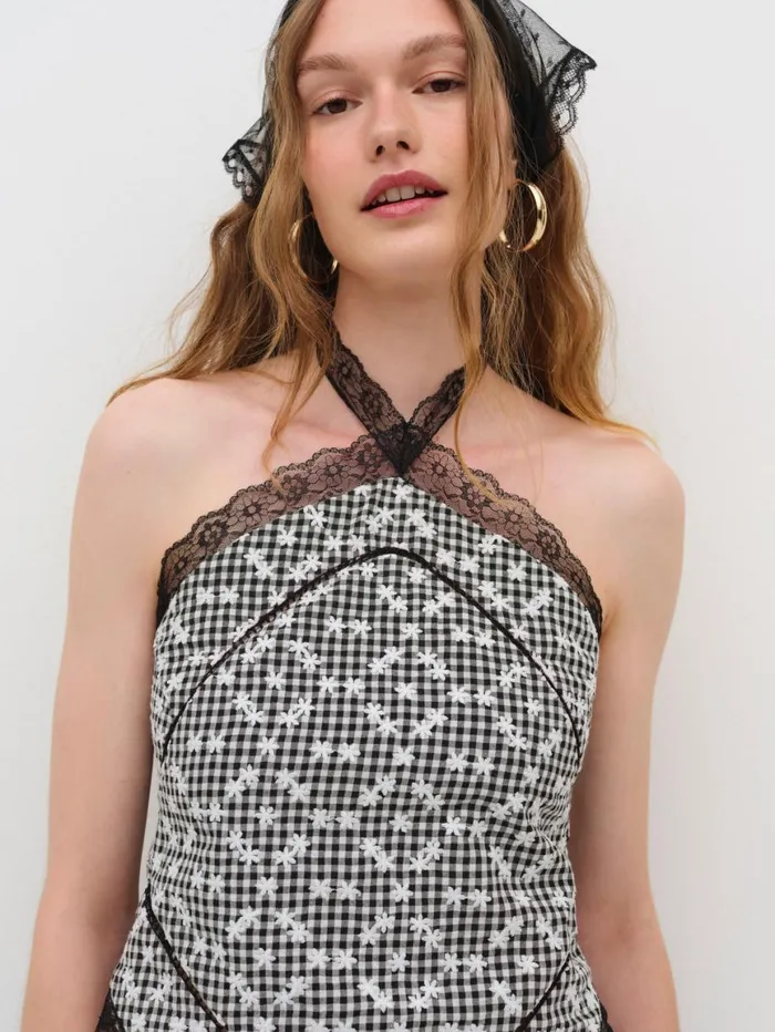 Women Tops For Love and Lemons Mimi Halter Top Black Women Tops For Love and Lemons Mimi Halter Top Black