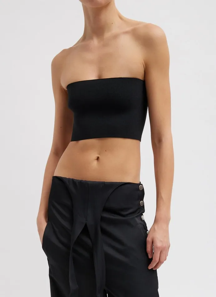 Women Tops Tibi Bandeau Black