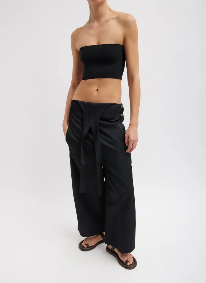 Women Tops Tibi Bandeau Black