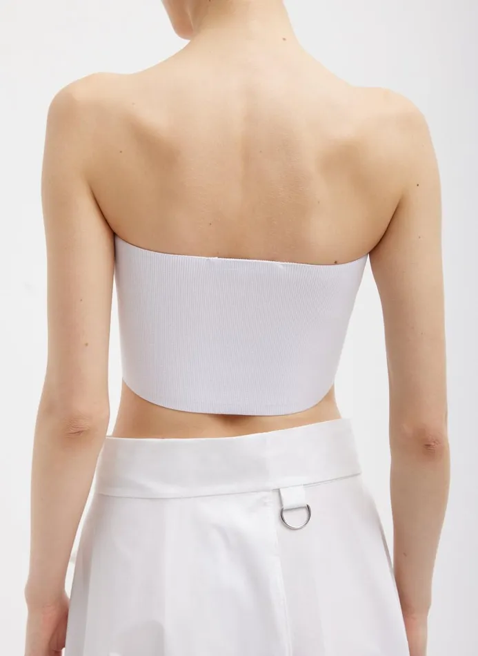 Women Tops Tibi Bandeau White