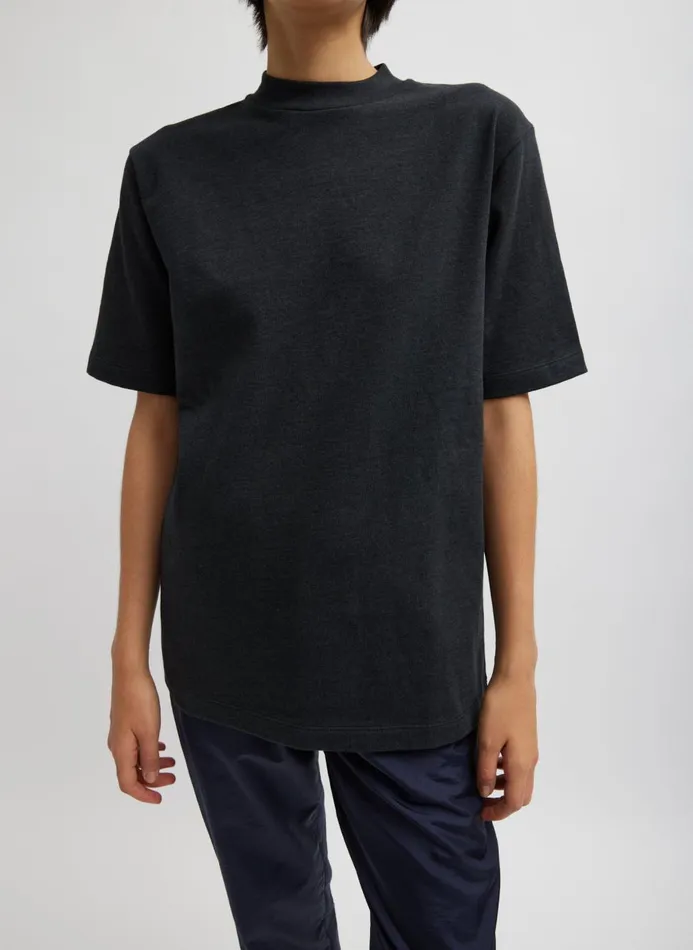 Women Tops Tibi Perfect Unisex TShirt Charcoal Grey