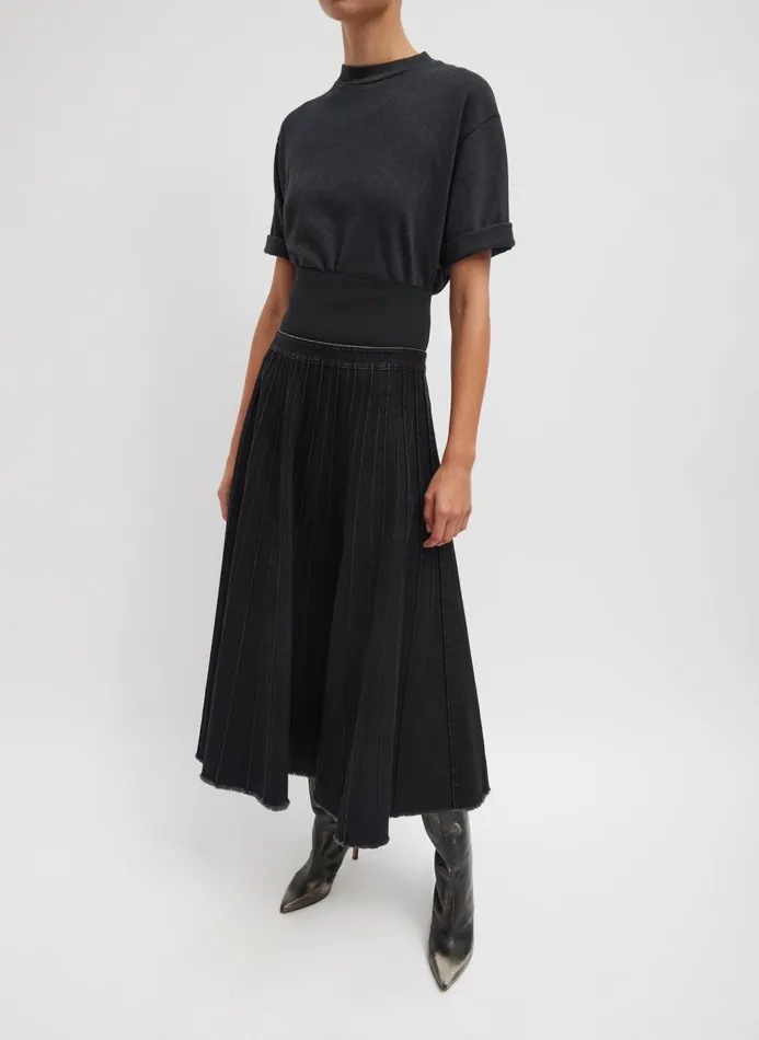 Women Tops Tibi Perfect Unisex TShirt Charcoal Grey